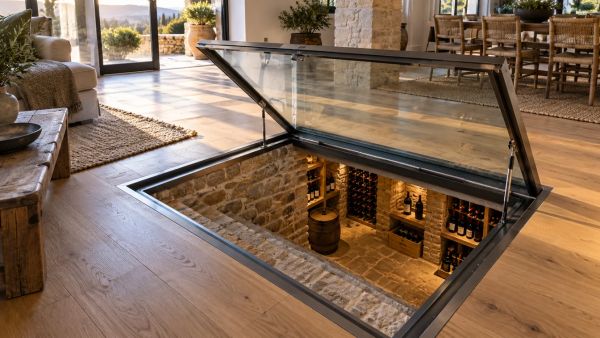 Avantages d'une trappe en verre pour l'accès à votre cave